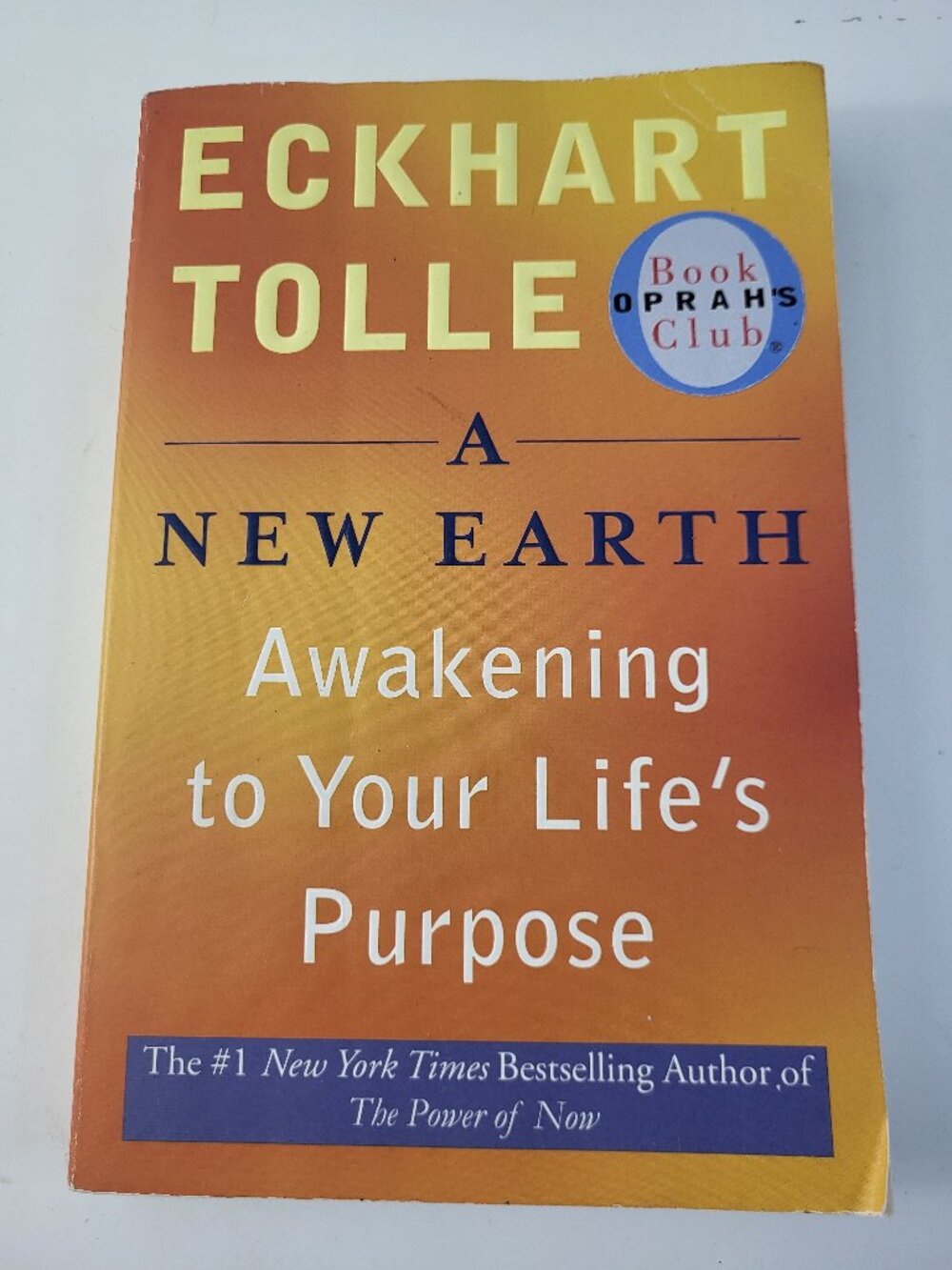 Eckhart Tolle A New Earth Paperback | Oprah's Book Club | Spiritual Self-Help
